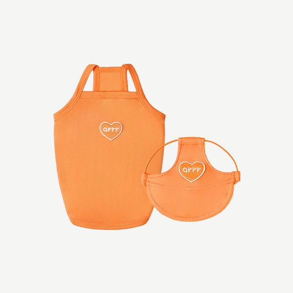 Heart Logo Tank Top & Suncap 1+1 Set | UV protection