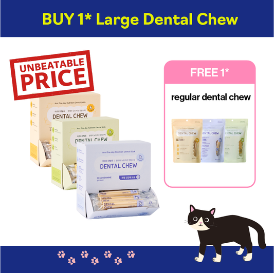 BUY a Large Dental Chew get a FREE Regular Dental Chew