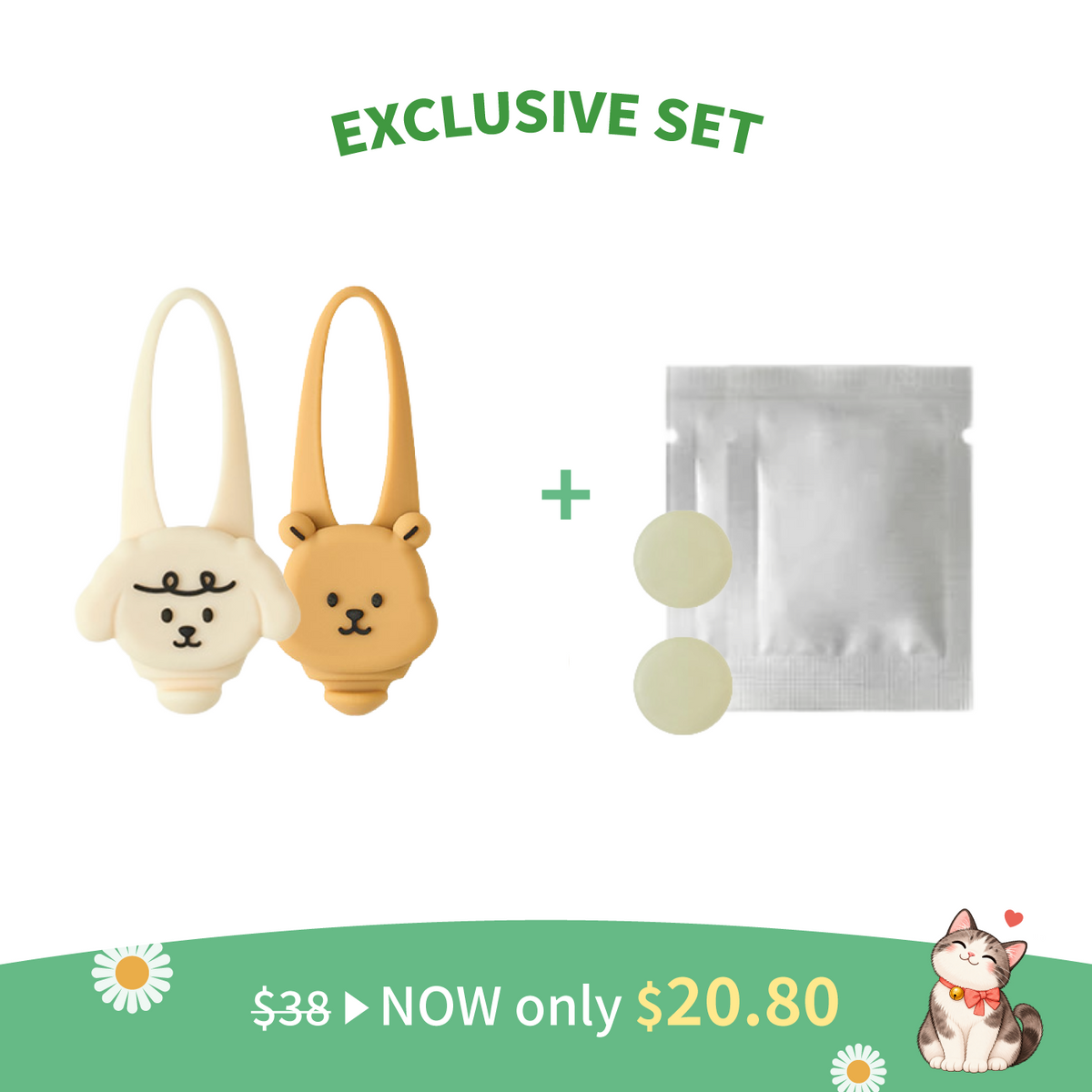 Light Up Buzz-free Clip 1+2 Set