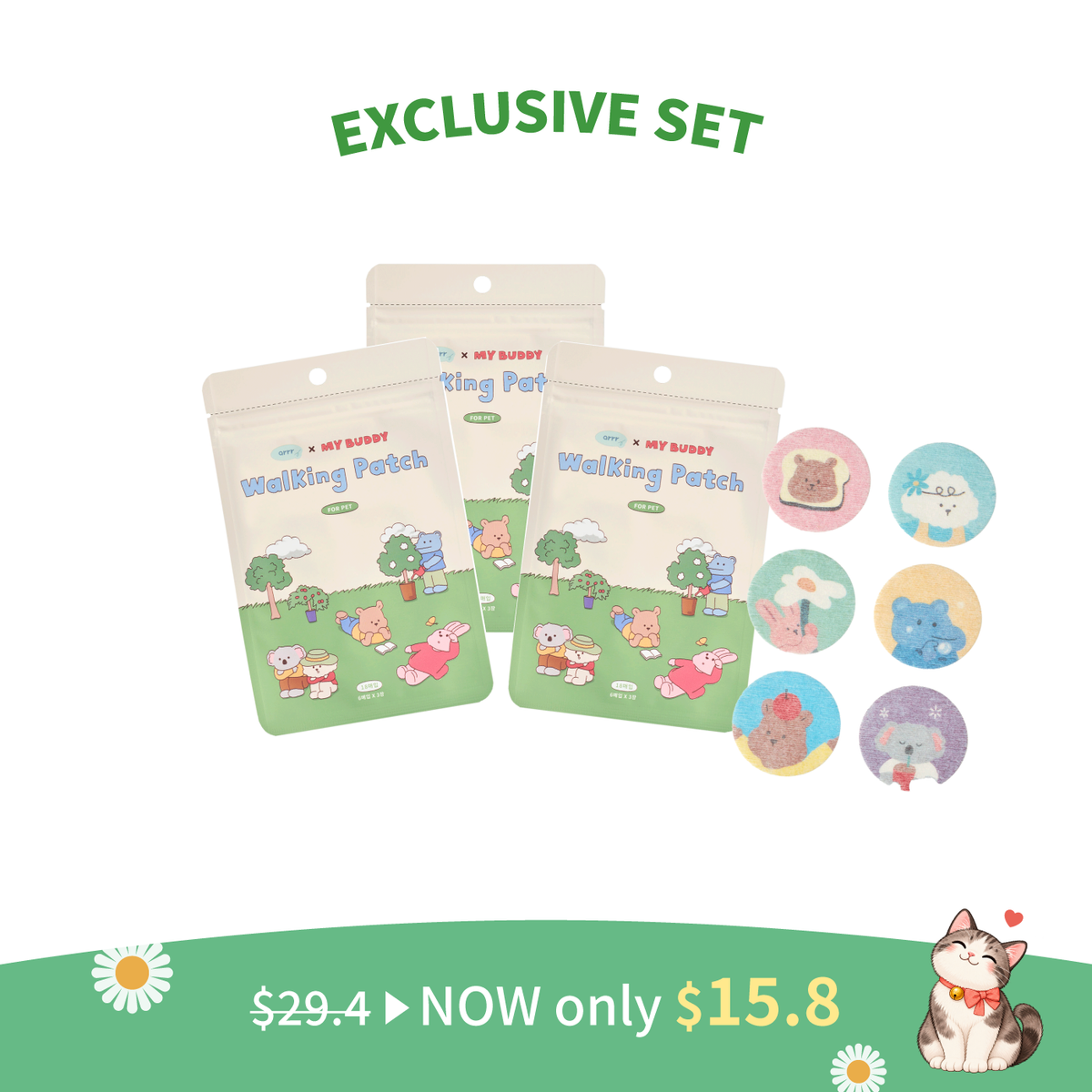 Anti-bug Walking Patch 3-Pack Set
