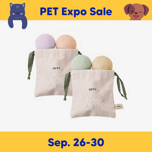 Macaron Cat Toy Ball | 100% natural New Zealand Wool
